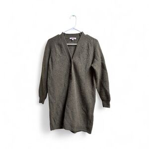 Madewell Olive Green Merino Wool Blend Sweater Dress Size Small